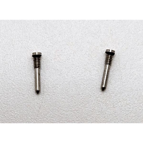 Set de 2 tornillos inferiores color titanio para iPhone 15 Pro A2848 A3101 A3102 A3104 calidad premium