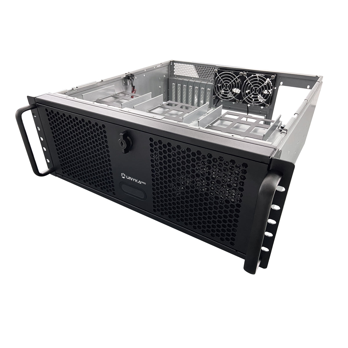 Caja rack unykach 4u 19 pulgadas plata