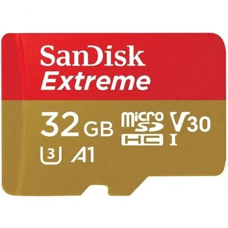 Tarjeta de Memoria SanDisk Extreme 32GB microSD HC UHS-I con Adaptador/ Clase 10/ 100MBs - PixelPlaza