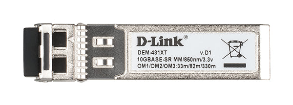 Adaptador sfp+ d - link dem - 431xt 10gbase - sr multimodo 300m fibra optica