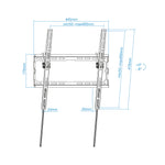 Soporte pared tv televisión monitor TooQ lp1071t - b 32 pulgadas - 70 pulgadas carga maxima 45kg
