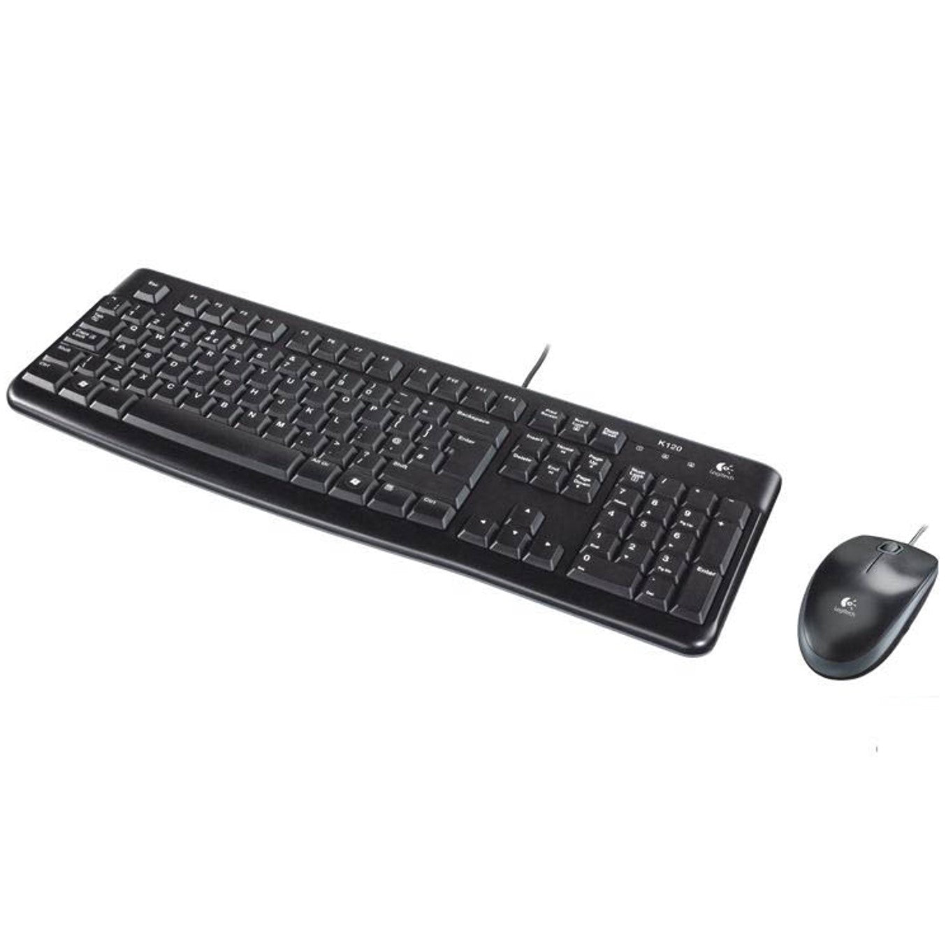 Teclado + mouse Logitech mk120 óptico USB 2.0 negro portugues