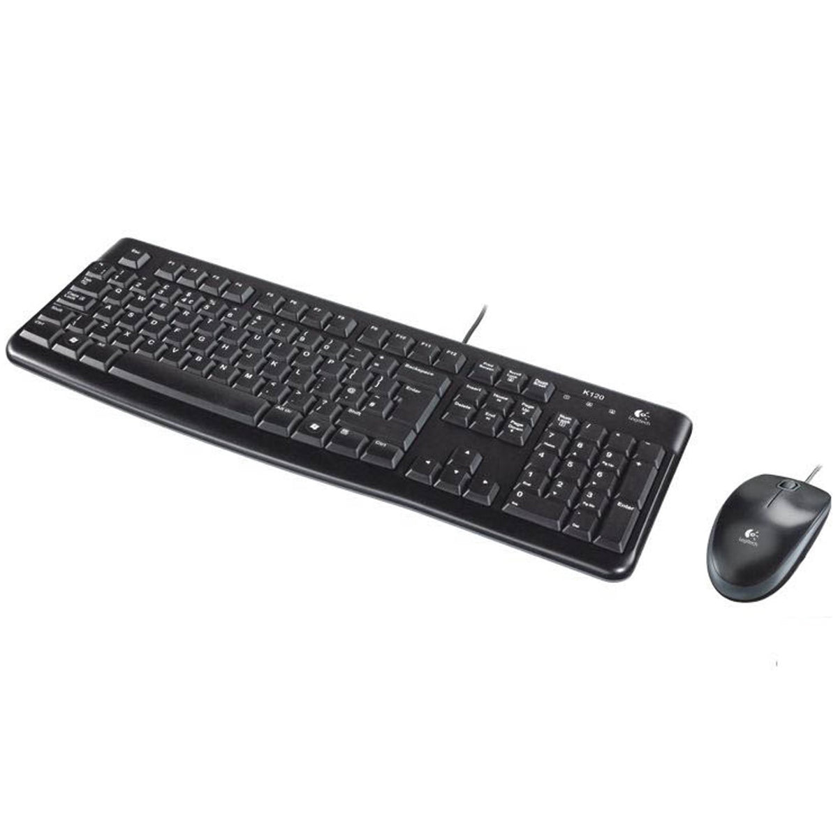 Teclado + mouse Logitech mk120 óptico USB 2.0 negro portugues