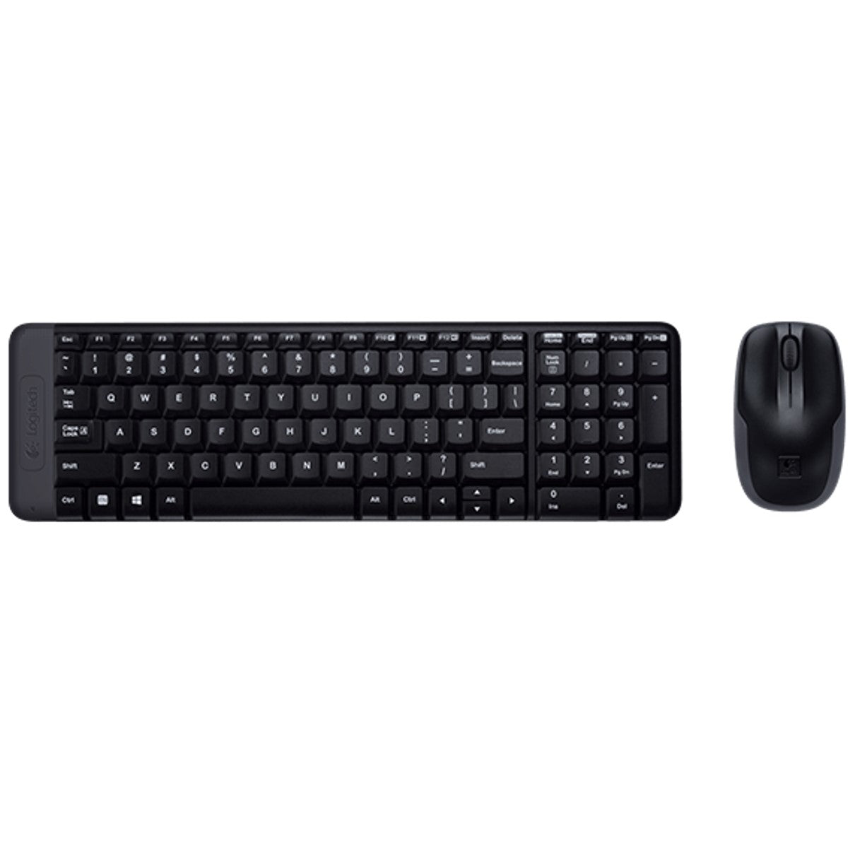 Teclado + mouse Logitech mk220 wireless inalámbrico negro portugues