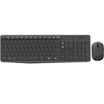 Teclado + mouse Logitech mk235 inalámbrico ingles internacional