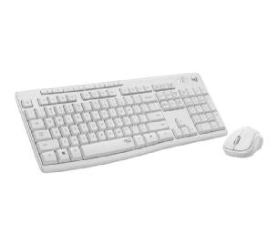 Teclado + mouse Logitech mk295 silent blanco wireless inalambrico