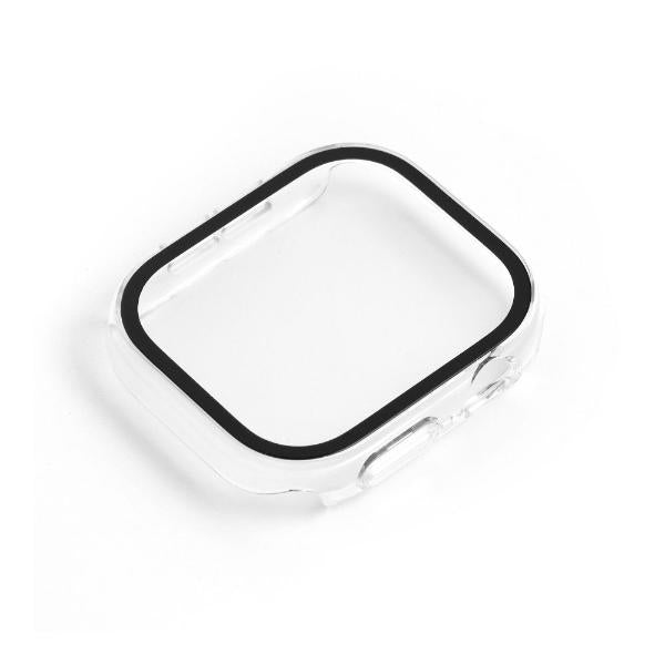 Protector cristal templado mas carcasa Hybrid Flexible Bestsuit transparente para Apple Watch 10 46mm 11 46mm