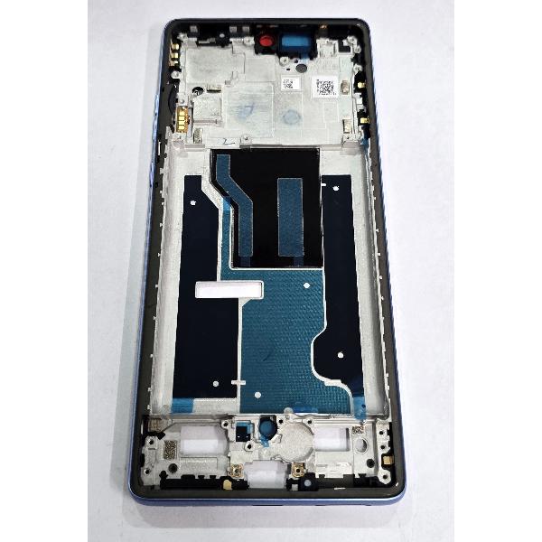 Carcasa o marco central azul claro para Motorola Moto G96 5G