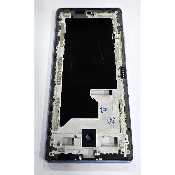 Carcasa o marco central azul claro para Motorola Moto G96 5G