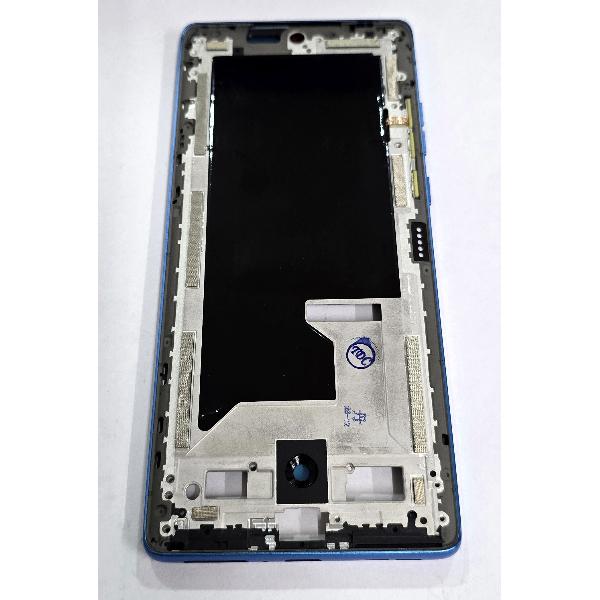 Carcasa o marco central azul oscuro para Motorola Moto G96 5G