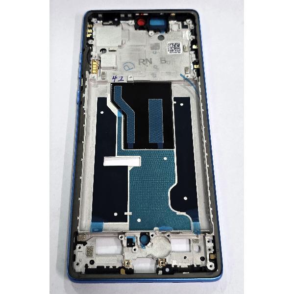 Carcasa o marco central azul oscuro para Motorola Moto G96 5G