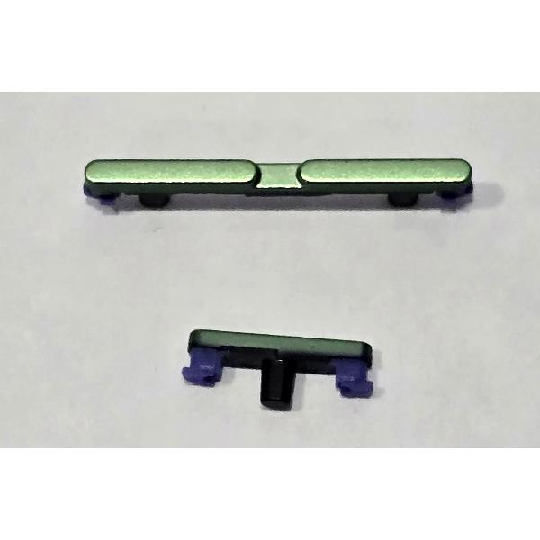 Set de 2 botones laterales verdes para Motorola Edge 60 5G calidad premium