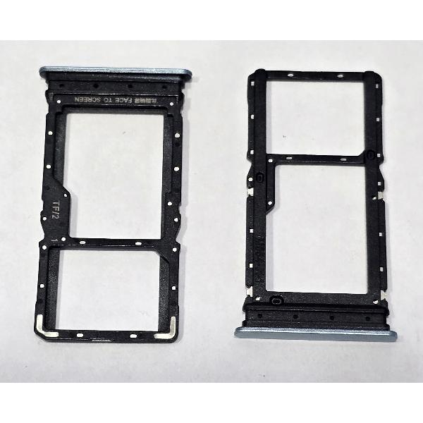 Soporte o bandeja sim azul Dual sim para Xiaomi Poco M7 4G calidad premium