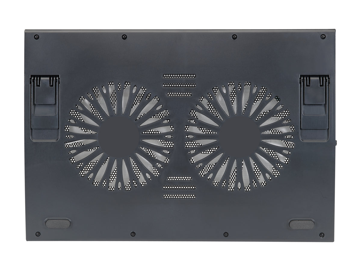 Base refrigeración Conceptronic para portátiles 2 ventiladores 125mm hasta 17 pulgadas