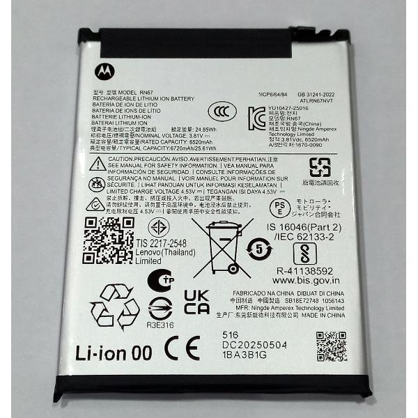 Bateria RN67 6700mAh para Motorola Moto G86 Power SB18E74286 Service Pack