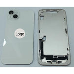 Set Tapa trasera o tapa bateria Starlight iPhone 14 Plus con carcasa central y componentes Remanufacturada Grado A