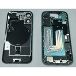 Set Tapa trasera o tapa bateria Teal iPhone 16 con carcasa central y componentes Remanufacturada Grado A