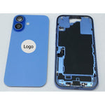 Set Tapa trasera o tapa bateria morada iPhone 16 con carcasa central y componentes Remanufacturada Grado A