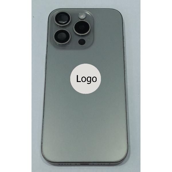 Tapa trasera o tapa bateria titanio para iPhone 15 Pro con carcasa central y componentes Remanufacturada Grado A