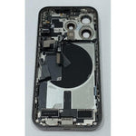 Tapa trasera o tapa bateria titanio para iPhone 15 Pro con carcasa central y componentes Remanufacturada Grado A