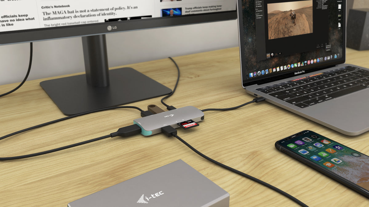 Docking station i - tec USB - c + power delivery 100w diseño nano