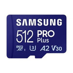 Tarjeta de Memoria Samsung PRO Plus 2023 512GB microSD XC/ Clase 10/ 180MBs - PixelPlaza