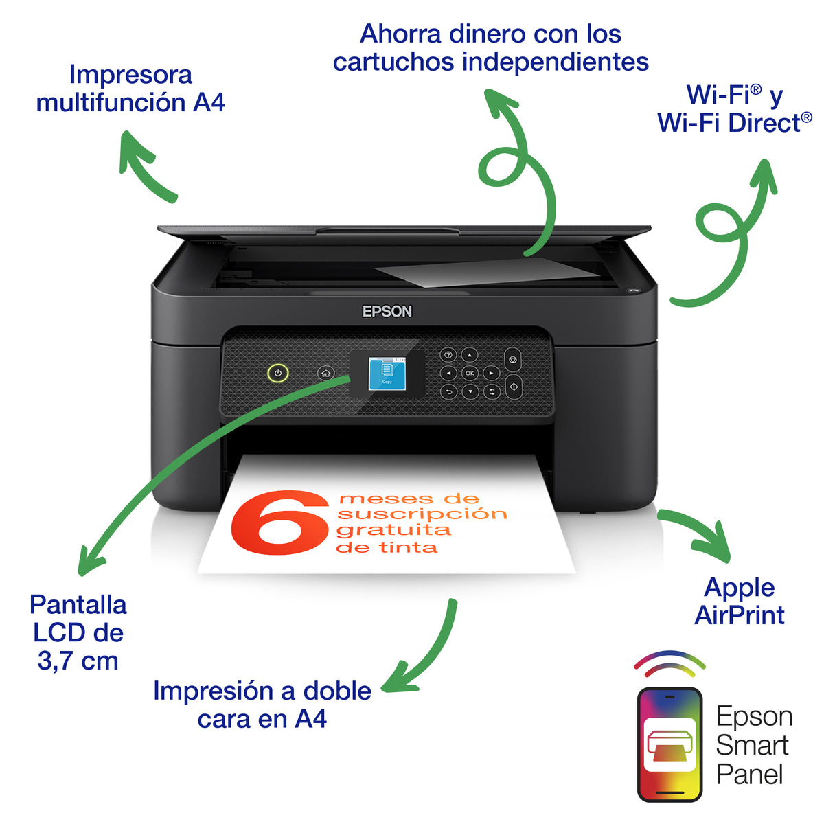 Multifunción inyección Epson expressión home xp - 3200 color WiFi duplex