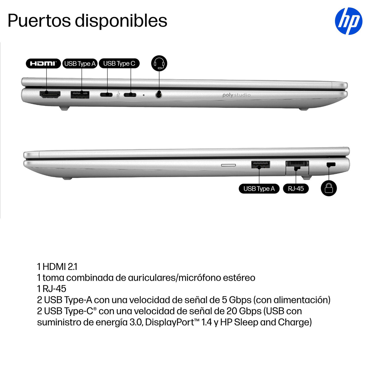 Portátil HP probook 4 g1i 14 pulgadas ultra 7 - 255u · 16GB · SSD 512GB · W11P
