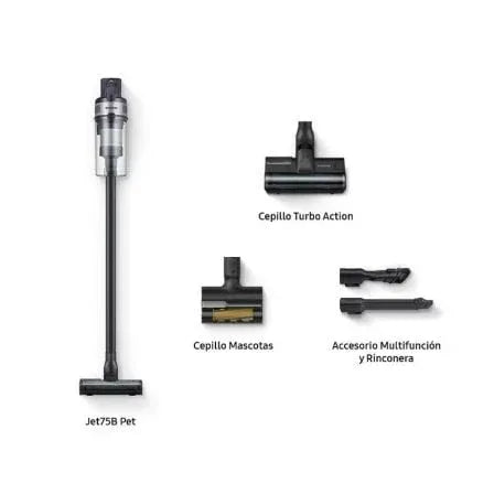 Aspirador Escoba con batería Samsung Jet 75B Pet/ 21.6V/ Autonomía 210 Min - PixelPlaza