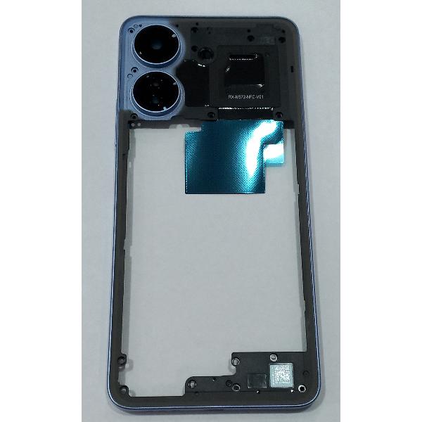 Carcasa o marco central morado para Xiaomi Poco C65 560003C3UP00 Service Pack