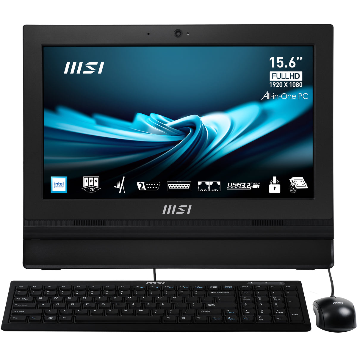 Ordenador all in one aio Msi pro ap162t - 007xes n100 4GB 256GB freedos 15 pulgadas tactil negro
