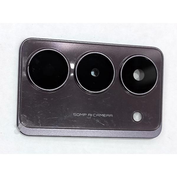 Cristal de camara para Realme 14X 5G con cubierta negra calidad premium