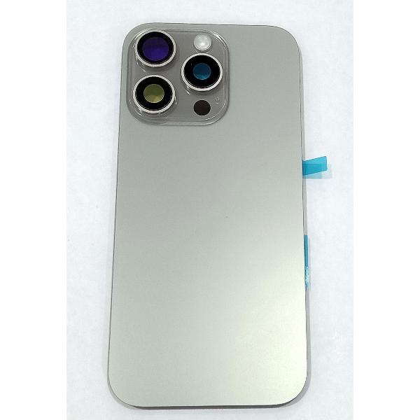 Tapa trasera o tapa bateria completa gris para iPhone 16 Pro A3293 A3083 A3292 A3294 con NFC
