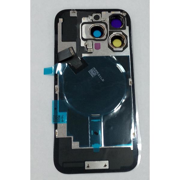 Tapa trasera o tapa bateria completa gris para iPhone 16 Pro A3293 A3083 A3292 A3294 con NFC