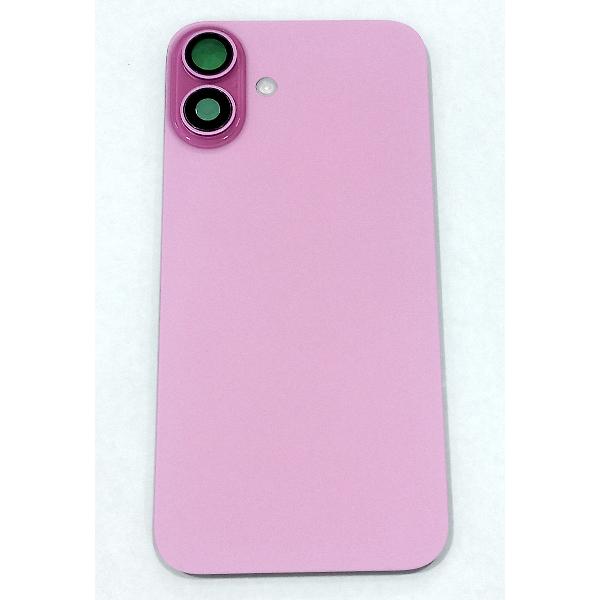 Tapa trasera o tapa bateria completa rosa para iPhone 16 Plus A3290 A3082 A3289 A3291 con NFC