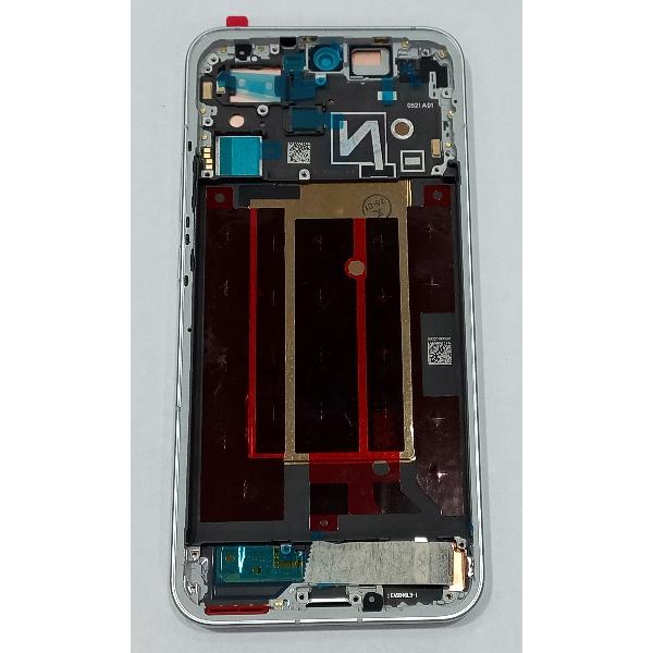 Pantalla para Oppo Reno 14 5G mas tactil negro con marco blanco calidad premium
