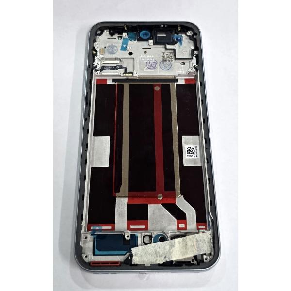 Pantalla lcd para Oppo Reno 14F 5G mas tactil negro con marco azul compatible TFT