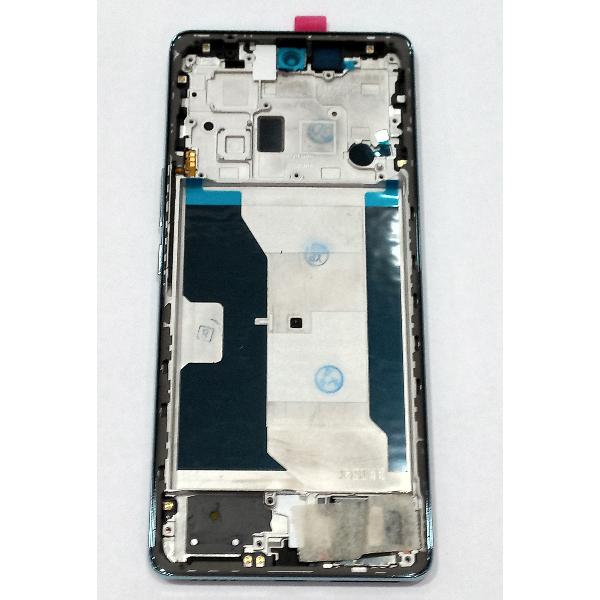 Pantalla para Vivo V40 Lite 5G mas tactil negro con marco azul calidad premium