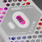 Mouse raton mars gaming optico USB 7 botones 12800ppp RGB blanco