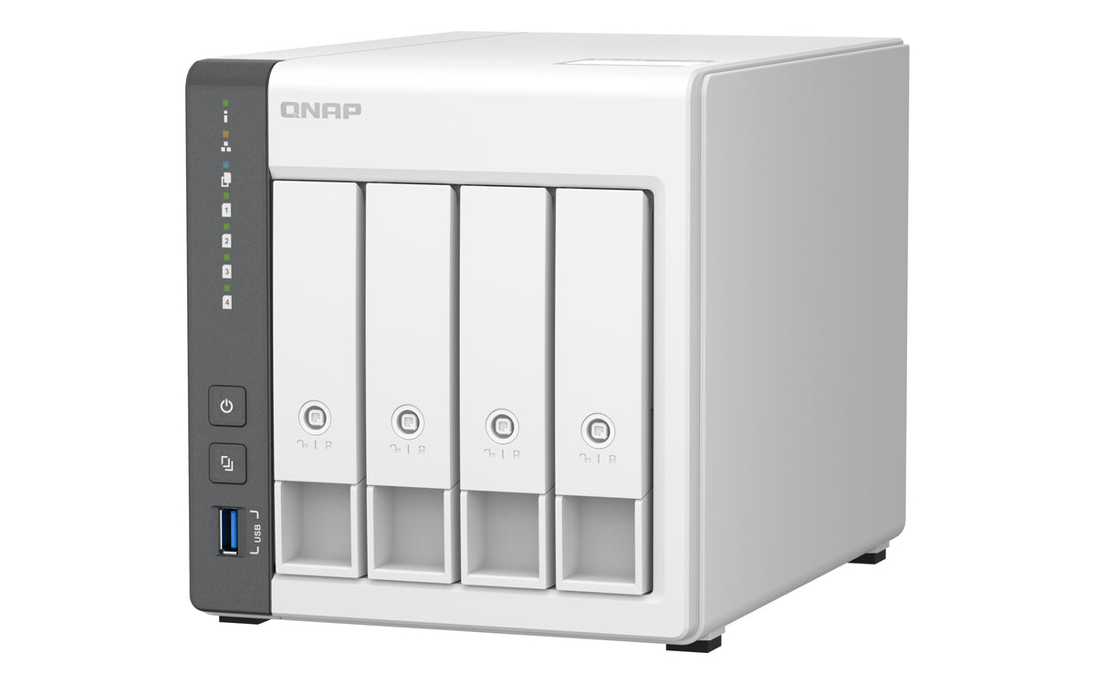 Servidor nas Qnap ts - 433 - 4G nas 4xhdd - bay 1x2.5gbe+1xgbe