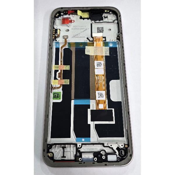 Pantalla para Oppo A6 mas tactil negro con marco dorado 621029000760 Service Pack