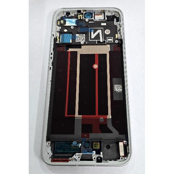 Pantalla para Oppo Reno 14 mas tactil negro con marco blanco 621029000603 Service Pack