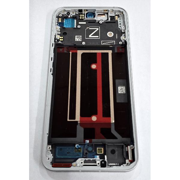 Pantalla para Oppo Reno 13 mas tactil negro con marco blanco 621029000429 Service Pack
