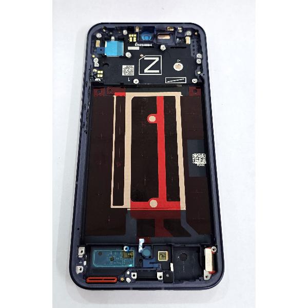 Pantalla para Oppo Reno 13 mas tactil negro con marco azul 621029000428 Service Pack