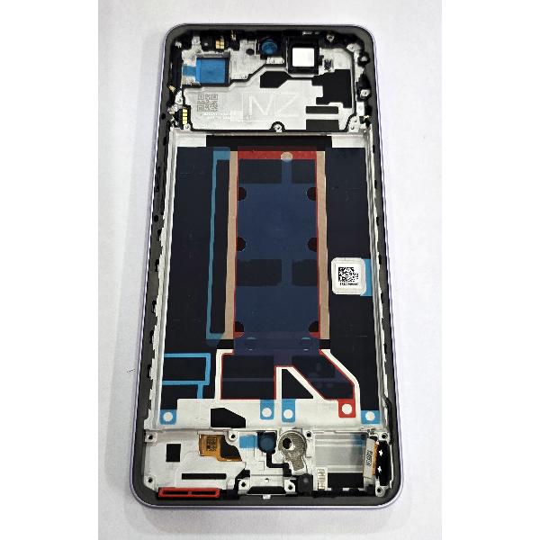 Pantalla para Oppo Reno 13 FS 5G Oppo Reno 13 F mas tactil negro con marco morado 621029000450 Service Pack