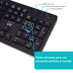 Teclado inalambrico multimedia Ewent ew3256 + raton formato españa