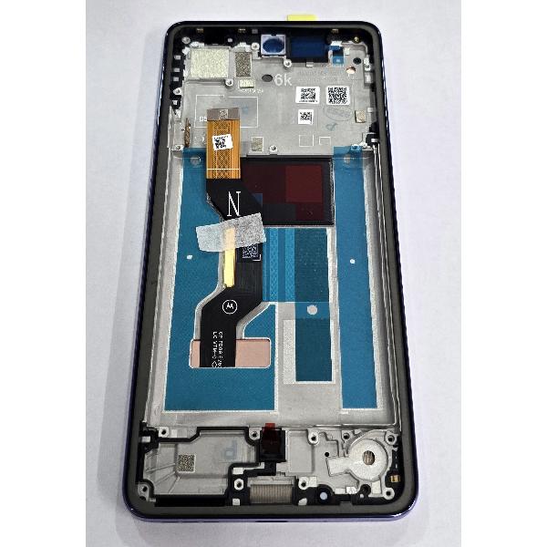 Pantalla para Motorola Moto G86 Power 5G mas tactil negro con marco morado 5D68C30652 Service Pack