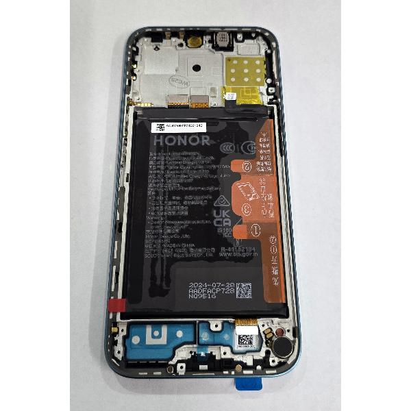Pantalla para Honor 200 Lite mas tactil negro con marco azul 0235AHGJ Service Pack
