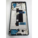 Pantalla para Xiaomi Redmi Note 13 Pro 5G mas tactil negro marco azul 5600010N1600 Service Pack