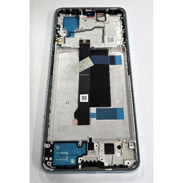 Pantalla para Xiaomi Redmi Note 13 Pro 5G mas tactil negro marco azul 5600010N1600 Service Pack